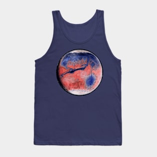 Ancient / Terraformed Mars with ocean and seas Tank Top